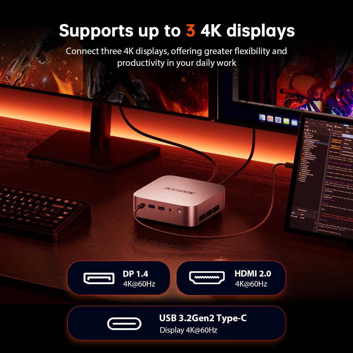 ACEMAGIC K1 AMD Ryzen 3 3300U/4300U Mini PC