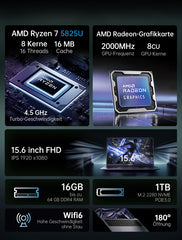 ACEMAGIC LX15 PRO AMD Ryzen 7 5825U Laptop