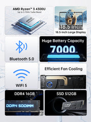 ACEMAGIC AX18 PRO AMD Ryzen 3 4300U 18.5" Laptop