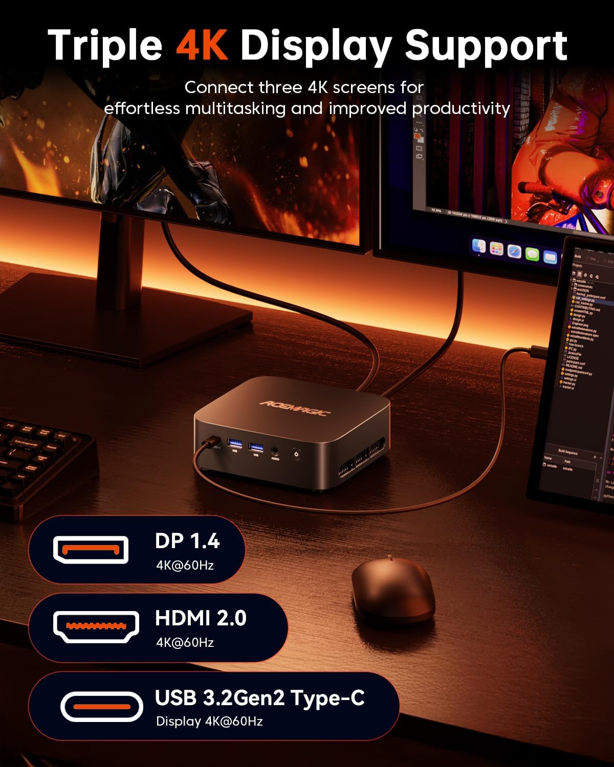 ACEMAGIC K1 AMD Ryzen 5 7430U Mini PC