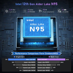 ACE MAGIC ‎ AX16 Intel 12 Alder Lake N95 16 "Laptop