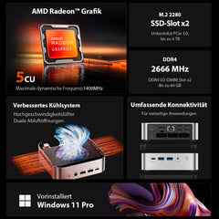 ACEMAGIC K1 AMD Ryzen 3 3300/4300U Mini PC