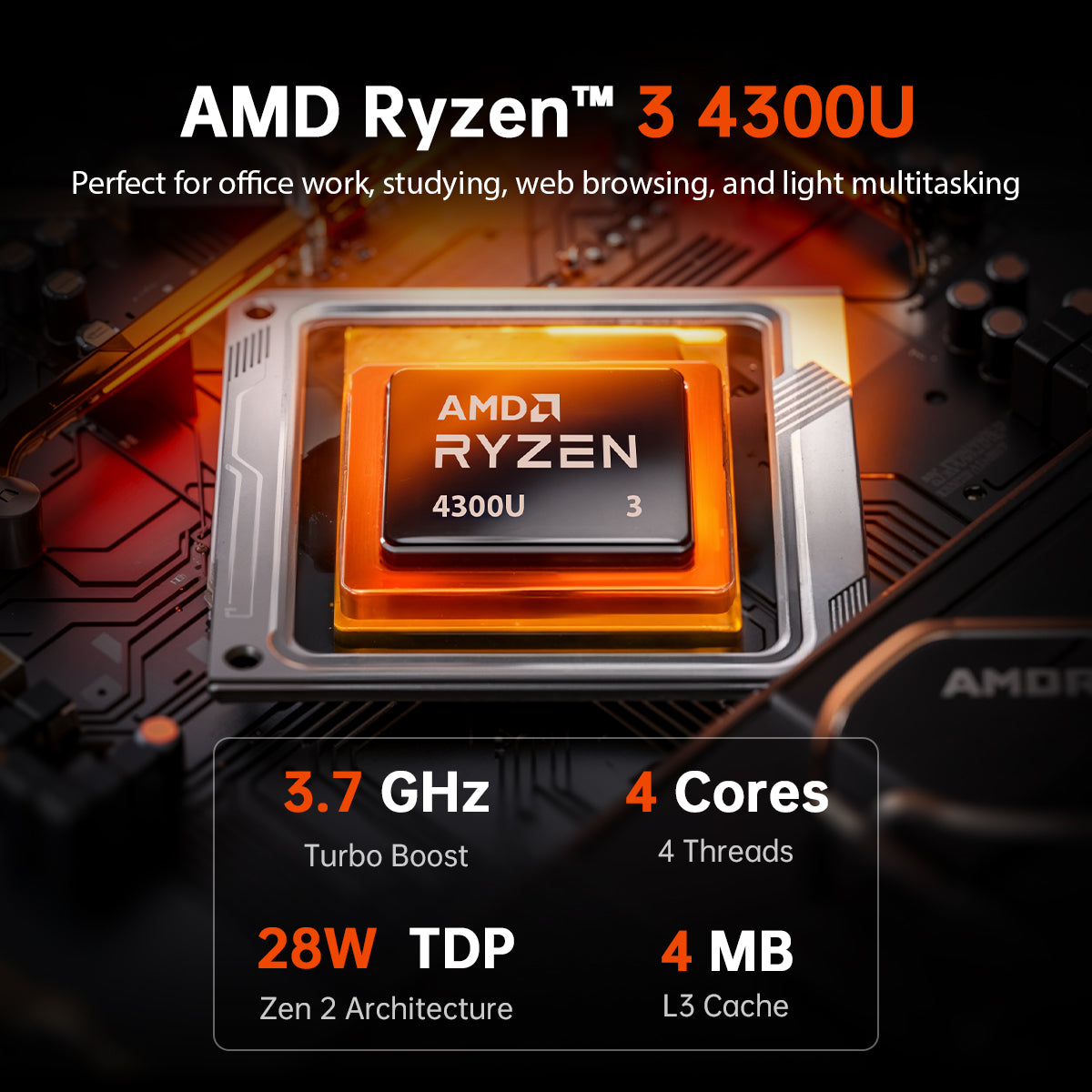 ACEMAGIC K1 AMD Ryzen 3 3300U/4300U Mini PC