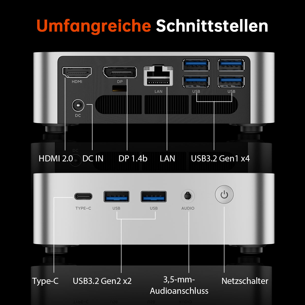 ACEMAGIC K1 AMD Ryzen 3 3300/4300U Mini PC