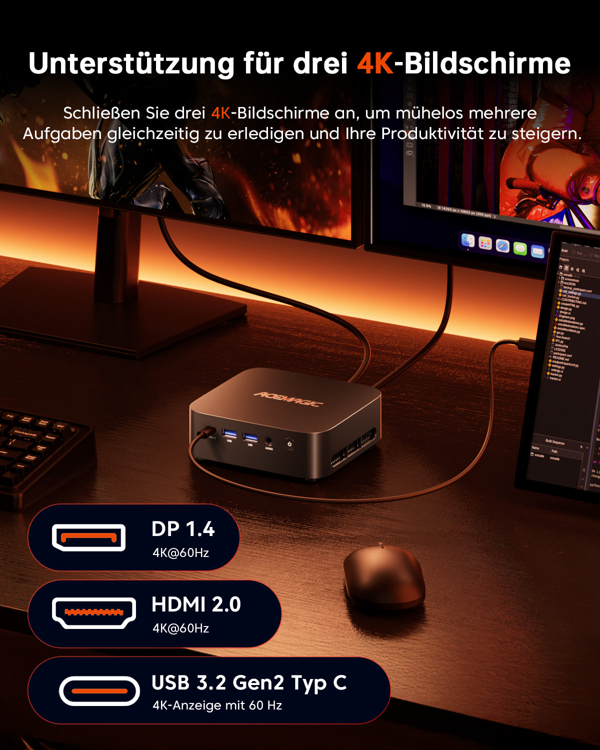 ACEMAGIC K1 AMD Ryzen 5 7430U Mini PC
